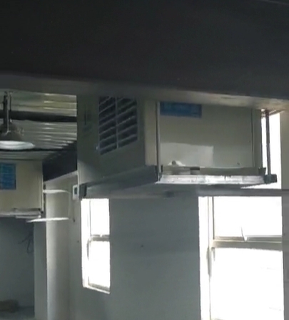 藥品倉儲倉庫整體控溫降溫應(yīng)用星科工業(yè)蒸發(fā)冷省電空調(diào)臥式射流機